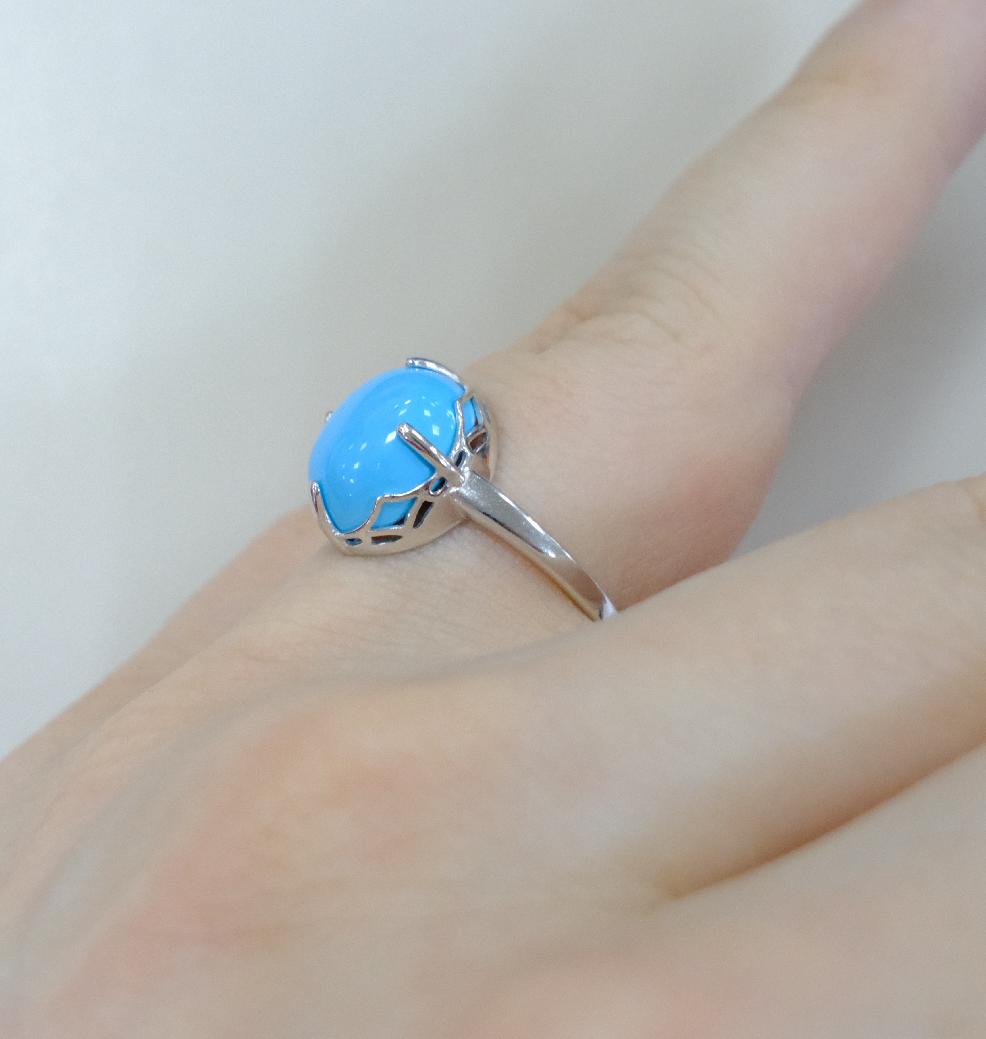 Серебряное кольцо с бирюзой